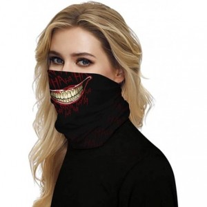 Balaclavas Bandana Face Mask Neck Gaiter- Dust Wind UV Protection Vivid 3D Mouth Cover for Women Men - Mouth Black - CF1986QT...