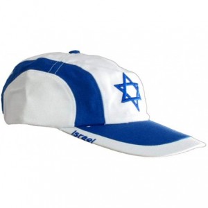 Baseball Caps Israel Flag Cap - White - CW118QJPN4R $26.50