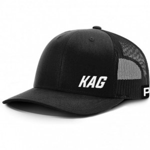 Baseball Caps Trump 2020 KAG Lower Left Back Mesh Hat- Trump Hat - Black Front / Black Mesh - CK18XIEUC6Q $38.40