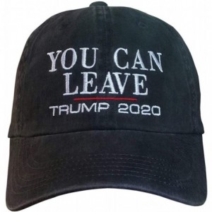 Baseball Caps Deplorable Lifetime Member - You Can Leave Trump 2020 Hat - Distressed Black/White Leave 2020 - CG18WDXGDX9 $36.17