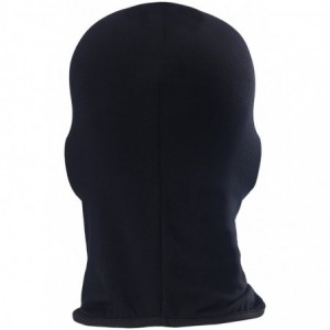 Balaclavas Balaclave Fleece Windproof Ski Mask Face Mask Tactical Hood Neck Warmer - Cotton-black (Royal Blue Mesh) - CC189YS...