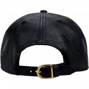 Baseball Caps Hip Hop Hat-Flat-Brimmed Hat-Rock Cap-Adjustable Snapback Hat for Men and Women - T-black - CX199L3R3DR $27.53