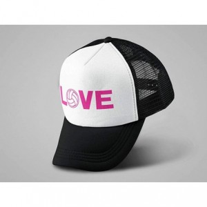 Baseball Caps Love Volleyball for Volleyball Fans/Player Trucker Hat Mesh Cap - Navy/White - CU1858EOIHE $28.70