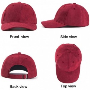 Baseball Caps Baseball Cap with Buttons for Hanging Dad Hat for Women Men Faux Suede Cap 2Pack - CO198KTD5TT $27.19