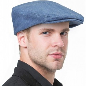 Newsboy Caps Vintage Style Gatsby Ivy Newsboy Cap 3 Panel Design Golf Pageboy Hats Fashion Breathable for Men Teens - Blue - ...