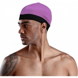 Skullies & Beanies 2Pack Unisex Spandex Dome Style Wig Cap Mesh Hair Stretchable Silky Bottom Cap Stay On Your Head - Purple+...