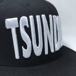 Baseball Caps Tsundere 3D Puff Embroidery Snapback HAT - Black - CA18982Z07M $35.50