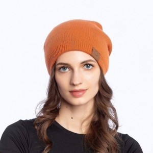 Skullies & Beanies Women Light Soft Wool Double-Layer Beanie Skull Hat Stylish Outdoor Urban Cap Winter Fall Spring - CL18YC9...