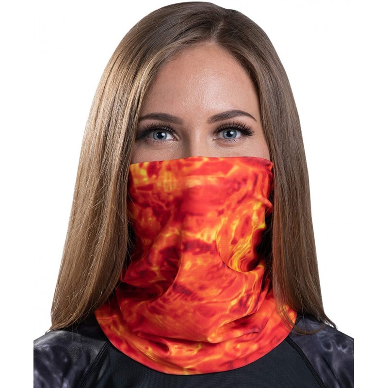 Headbands Face Mask for Women - UPF 50+ Motorcycle Ski Cover Balaclava Gaiter - Liquid Lava - C318AAN3EAA $32.90
