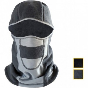 Balaclavas Balaclava Ski Mask Winter Windproof Warm Face Mask for Men Thermal Fleece - Grey Ski Mask - CX192I8DALN $14.06