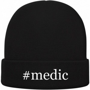 Skullies & Beanies Medic - Hashtag Soft Adult Beanie Cap - Black - C718OLWO6TT $39.49