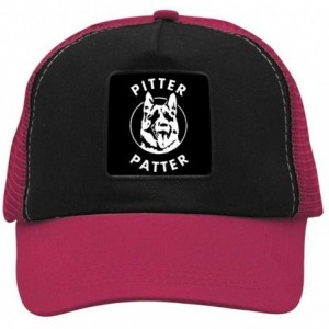 Baseball Caps Letterkenny Pitter Patter Dog Baseball Hat Adjustable Mesh Trucker Cap for Unisex - Wine Red - CE18QW9O6CW $36.06