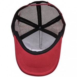 Baseball Caps Letterkenny Pitter Patter Dog Baseball Hat Adjustable Mesh Trucker Cap for Unisex - Wine Red - CE18QW9O6CW $37.80