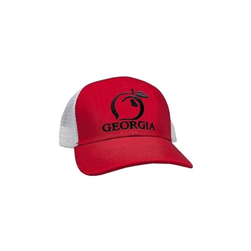 Baseball Caps Original Georgia Trucker Hat - Red - CJ18LKC04UQ $63.29