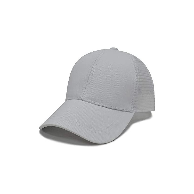 Baseball Caps Ponytail Trucker Hats & Baseball Caps for Women- Adjustable- Sports- Fitness - Trucker White - CE18NQQAUED $20.16