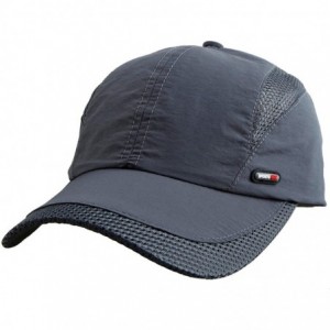 Baseball Caps Unisex Sun Hat-Ultra Thin Quick Dry Lightweight Summer Sport Running Baseball Cap - C-grey - CI12I4IRL8F $23.62
