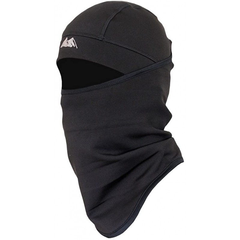 Balaclava Thermal Polyester Fleece Face Mask- Black- One Size - CB128J2W7WV