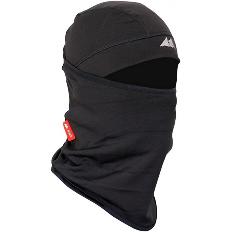 Balaclava Thermal Polyester Fleece Face Mask- Black- One Size - CB128J2W7WV