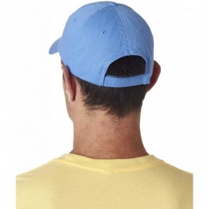 Baseball Caps Men's Classic Cut Washed Chino Unconstructed Twill Cap - Light Blue - CS11F78EM2T $16.62