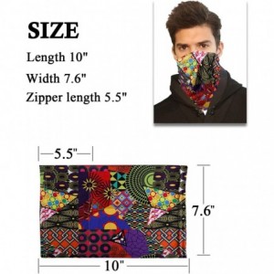 Balaclavas 12PCS Neck Gaiters with Filters- Bandana Face Mask Scarf Face Cover for Women Men - Red2 - C5199E42GY8 $36.45