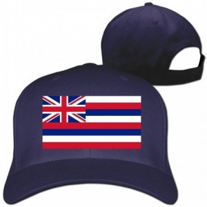 Baseball Caps Flag of Hawaii Adjustable Trucker Caps Unisex Sandwich Hats - CL18I835CC0 $33.94