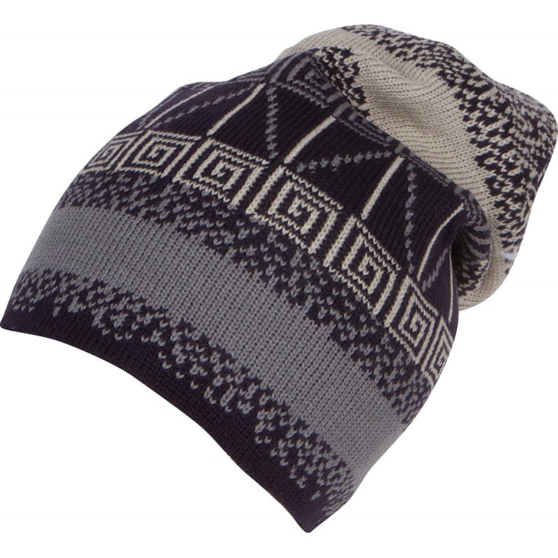 Skullies & Beanies Remi Slouchy Beanie Knit Hat Warm Simple and Classic - 1767-blue - CI186UI0LY6 $21.08