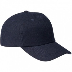 Baseball Caps Wool Baseball Cap (BA528) - Navy - C611UCUB7FH $21.79