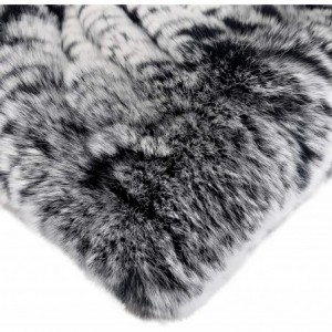 Cold Weather Headbands Women's Fashion Winter Soft Rabbit Fur Neck Warmer Headband Circle Infinity Scarf Windproof - Black & ...