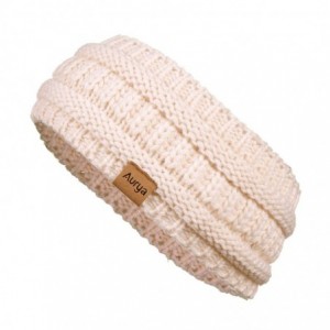 Cold Weather Headbands Winter Warm Cable Knit headband Head Wrap Ear Warmer for Women(Apricot) - Apricot - CD18K53IMAG $17.95