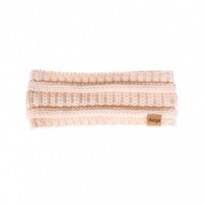 Cold Weather Headbands Winter Warm Cable Knit headband Head Wrap Ear Warmer for Women(Apricot) - Apricot - CD18K53IMAG $17.95