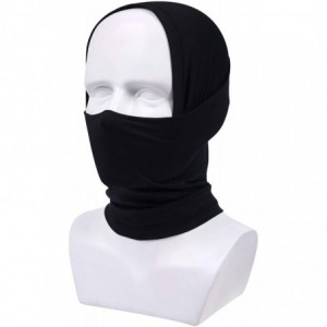 Balaclavas Summer Neck Gaiter Face Scarf/Neck Cover/Face Cover for Sun Breathable Fishing Hiking Cycling - Black*2 - CN197LXU...