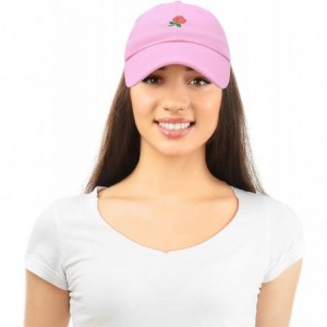 Baseball Caps Women's Rose Baseball Cap Flower Hat - Light Pink - CW180YS34TN $25.85
