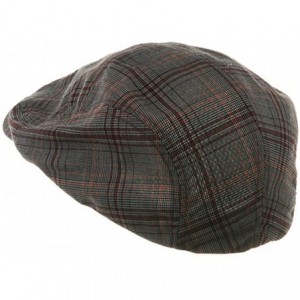 Newsboy Caps MG Men's Ivy Newsboy Cap Hat (Red Plaid- Medium) - CV114F438GR $20.02