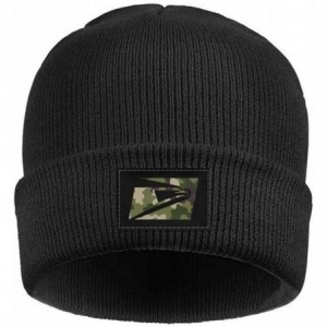 Visors Adult Daily Solid Color Knit Beanie Caps Headwear for Mens Womens - Black-2 - C018ZKA5ZT8 $38.44