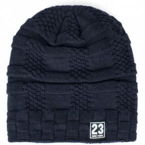 Skullies & Beanies Beanie Hat for Men Women Winter Warm Knit Slouchy Thick Skull Cap Casual Down Headgear Earmuffs Hat - C318...