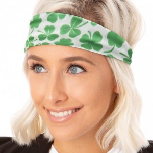 Headbands Irish Green Headband St Patricks Day Accessories Clover Shamrocks Headband Xflex Gift Packs - C7194U0W427 $22.27