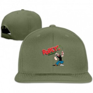 Baseball Caps Men Popeye_The Sailor Spinach Baseball Snapback Hats Adjustable Six Panel Fashion Hat - Moss Green - CU192UZZ3U...