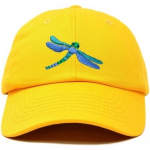 Baseball Caps Dragonfly Womens Baseball Cap Fashion Hat - Gold - CE18KGNO0WI $25.10