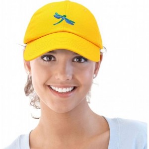 Baseball Caps Dragonfly Womens Baseball Cap Fashion Hat - Gold - CE18KGNO0WI $24.15