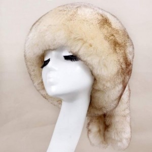 Headbands Womens Winter Hat Faux Fur Headband Cap Headgear Earwarmer Earmuff Snow Hat - D-khaki - CZ18LZ8IN37 $33.77