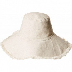 Sun Hats Womens Fringed Edge Sunhat - Solid Natural - CY1882QA206 $119.13