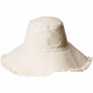 Sun Hats Womens Fringed Edge Sunhat - Solid Natural - CY1882QA206 $113.72