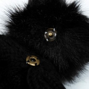 Skullies & Beanies Classic Cable Knit Beanie Detachable - Pom Pom - Burgundy - CY18Y43EEE3 $21.79