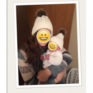 Skullies & Beanies 2PCS Mother&Baby Hat Parent-Child Hat Family Matching Cap Winter Warmer Knit Wool Beanie Ski Cap - Kahki -...