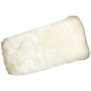Cold Weather Headbands Vermont Collection Women's Fancy Fur Headband- Fleece Lined Faux Fur - White - C4112Q9YWGD $69.08