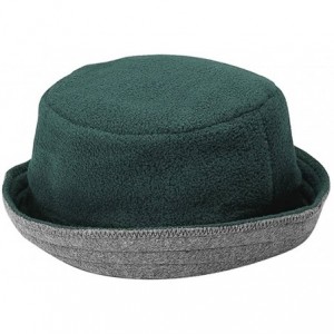 Sun Hats FLEECE REVERSIBLE HAT - Green Gray - CH11DC5NQGH $20.14