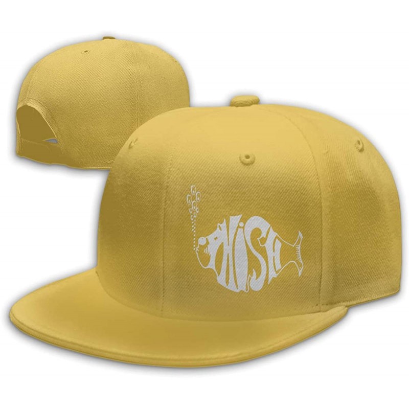 Baseball Caps Men&Women Baseball Hat Phish Logo Baseball Cap Black - Yellow - C618KZN7IWR $37.85