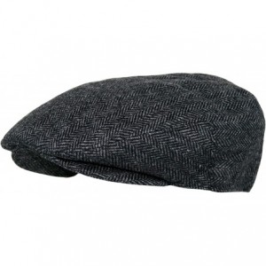 Newsboy Caps Men's Premium Wool Blend Classic Flat IVY newsboy Collection Hat - 1935-charcoal - CP127FDNDYB $15.74