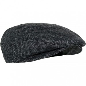 Newsboy Caps Men's Premium Wool Blend Classic Flat IVY newsboy Collection Hat - 1935-charcoal - CP127FDNDYB $35.62