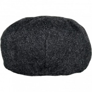 Newsboy Caps Men's Premium Wool Blend Classic Flat IVY newsboy Collection Hat - 1935-charcoal - CP127FDNDYB $35.62